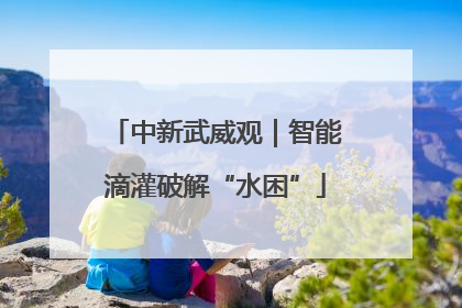 中新武威观｜智能滴灌破解“水困”